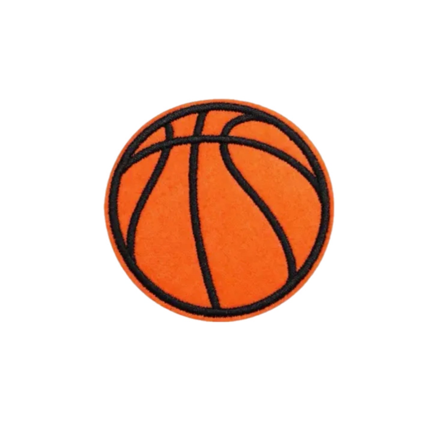 Iron on Patch - Basketball (6.2 cm x 6.2 cm)