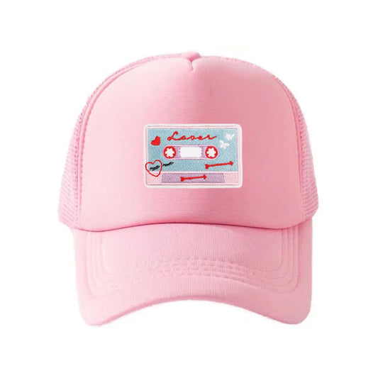 Swiftie " Lover " Snapback Hat - Ballet Pink / Ballet Pink