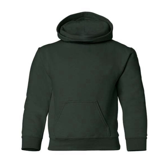 Youth Hooded Sweatshirt - Forest Green