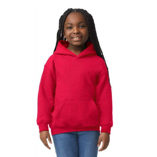 Youth Hooded Sweatshirt - Red