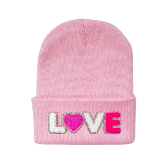 Sparkly Love - Petal Pink Beanie Hat