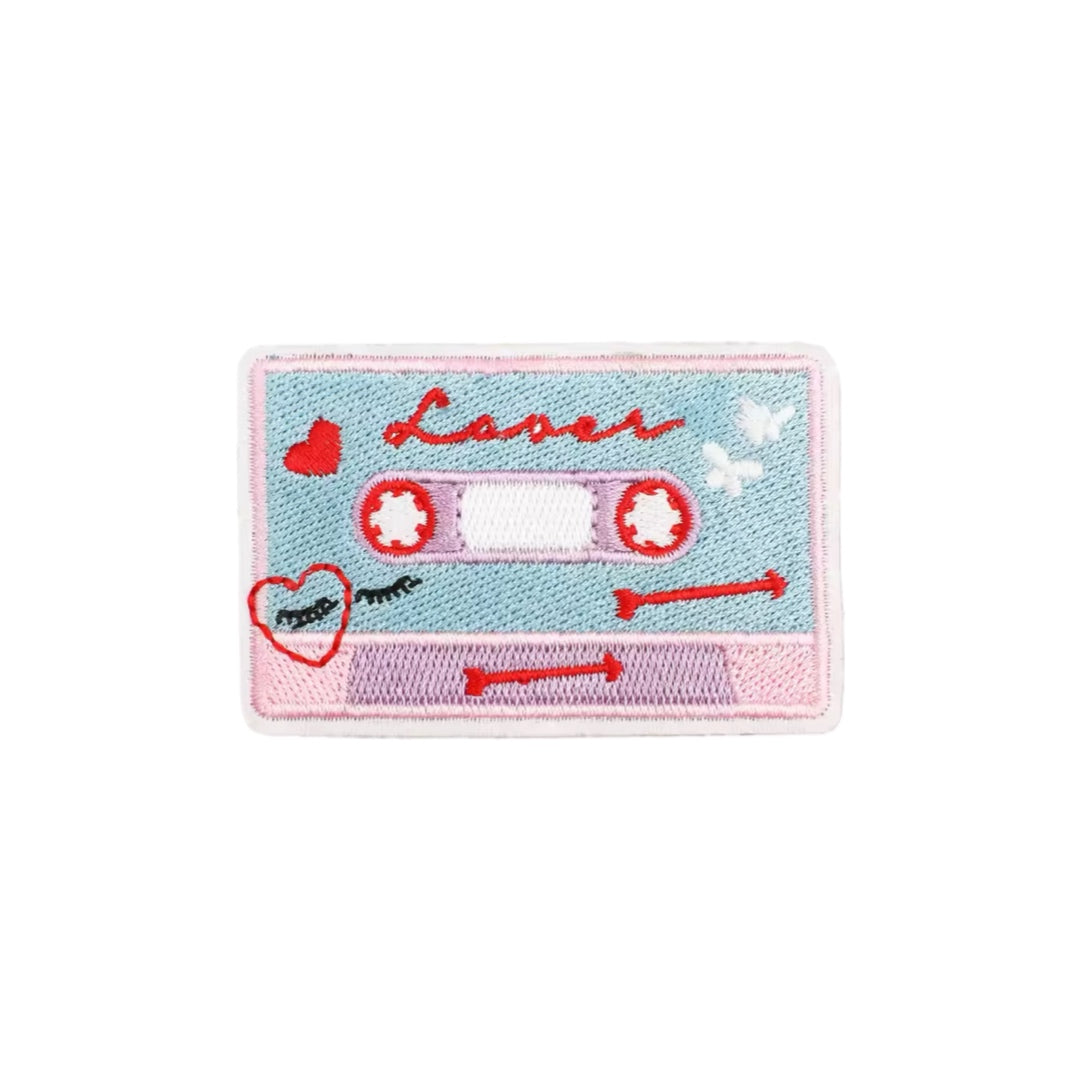 Iron on Patch - Taylor Swift Lover Mix Tape (7.0 cm x 4.5 cm)