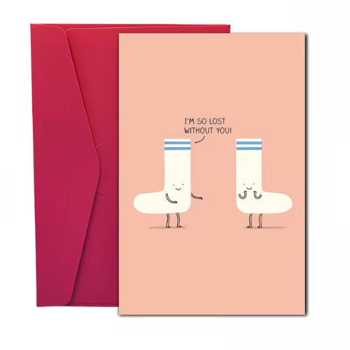 I'm So Lost Without You Card