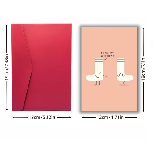 I'm So Lost Without You Card