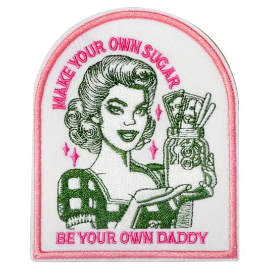 Iron on Patch - Make Your Own Sugar (7.7 cm x 9.4 cm)
