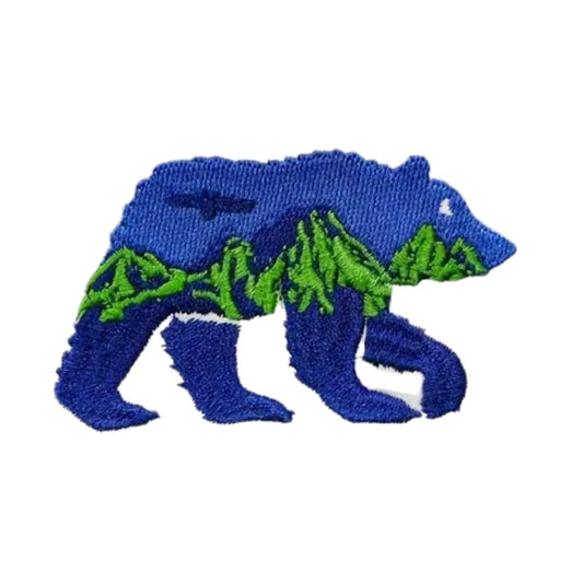 Iron on Patch - Mountain Bear (5.2 cm x 8.5 cm)