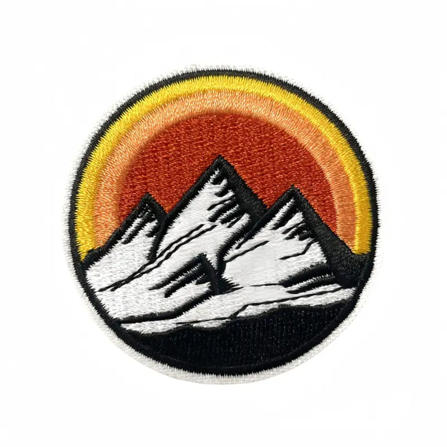 Iron on Patch - Mountain Mornings (5.4 cm x 5.4 cm)