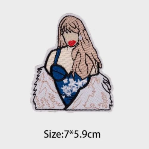 Iron on Patch - Taylor Swift 13 Sleepless Nights (7.5 cm x 9 cm)