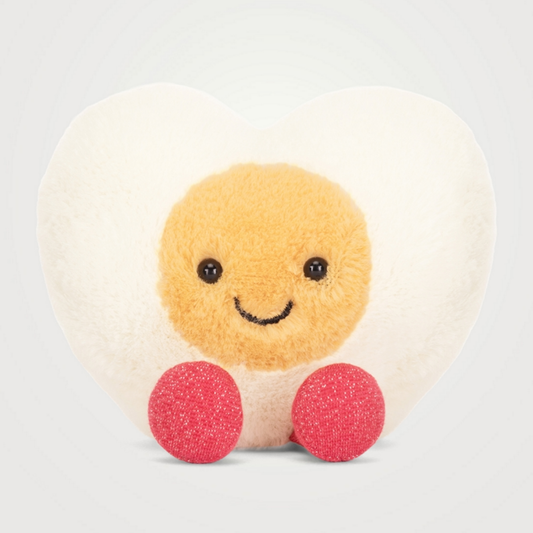 JELLYCAT - Amuseables Heart Boiled Egg Plush Toy