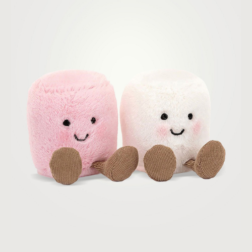 JELLYCAT - Amuseables Pink And White Marshmallows Plush Toy