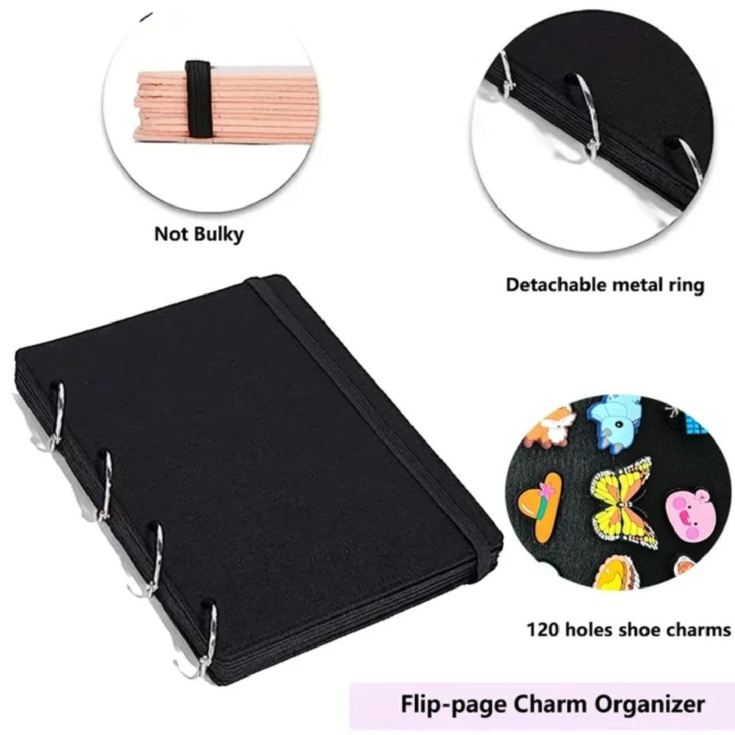 Jibbitz Flip Page Charm Organizer