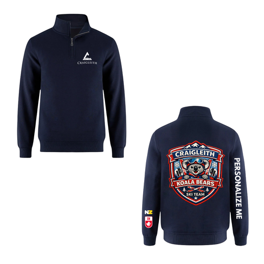 Craigleith Koalas Quarter-Zip Sweatshirt - Navy / White
