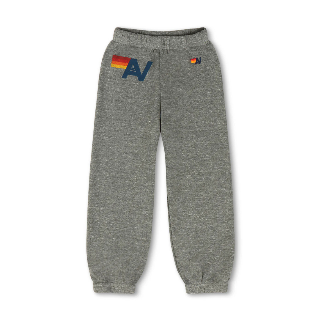 Aviator Nation - Logo Kid's Sweatpants - Heather Grey