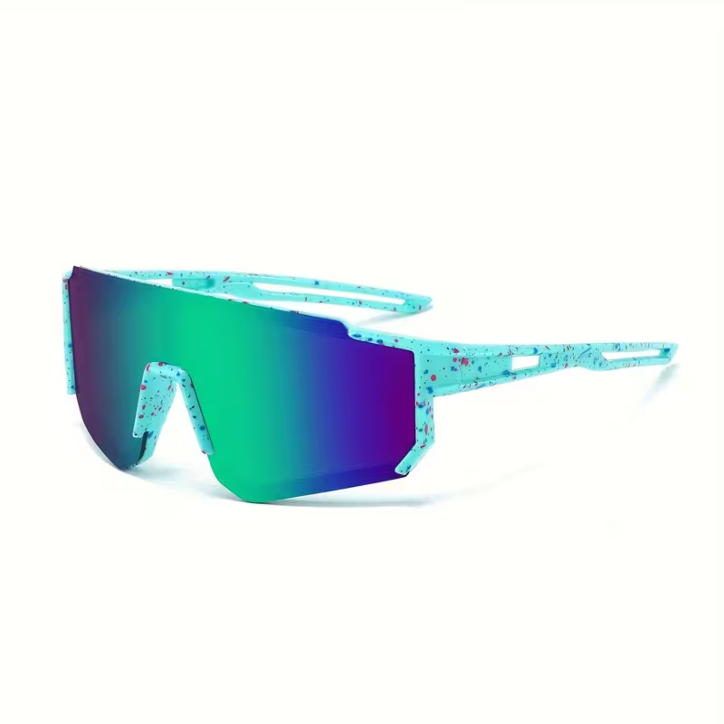 Kids Polycarbonate Sports Sunglasses - Teal Storm