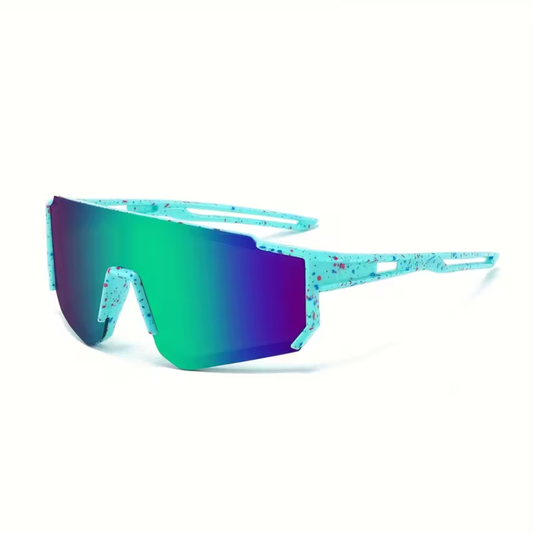 Kids Polycarbonate Sports Sunglasses - Teal Storm