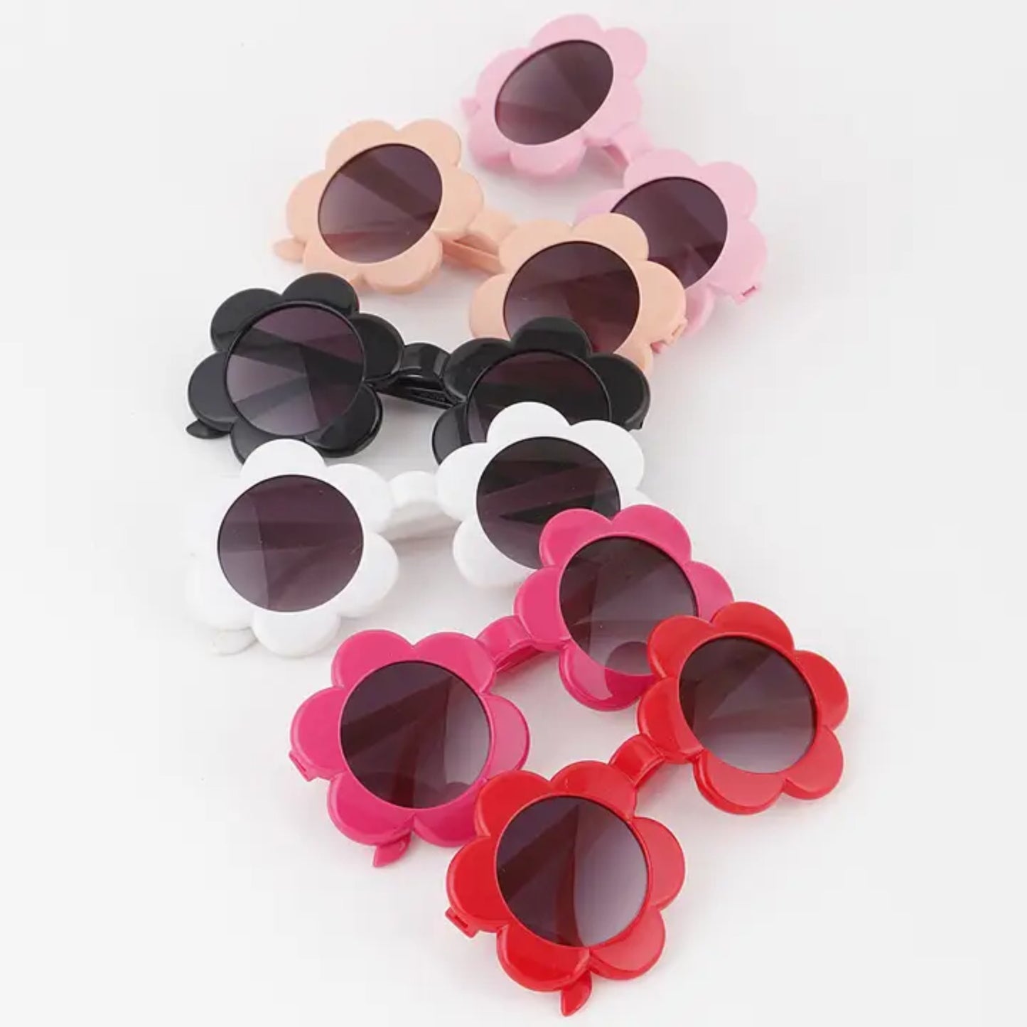 Kids Round Flower Sunglasses - Pretty Poppy