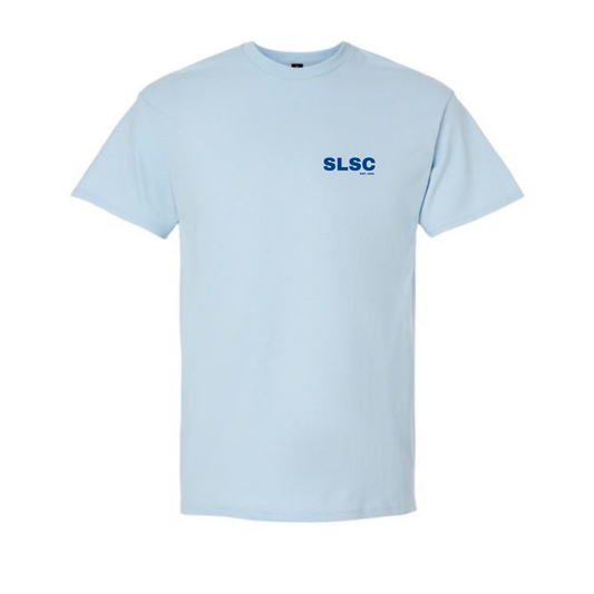SLSC Mini + Extra Large Logo Tee - Light Blue