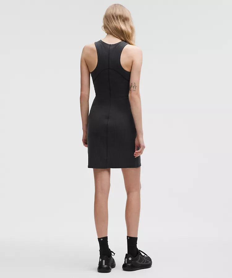 lululemon -  Ribbed Softstreme Slim-Fit Tank Dress - Black