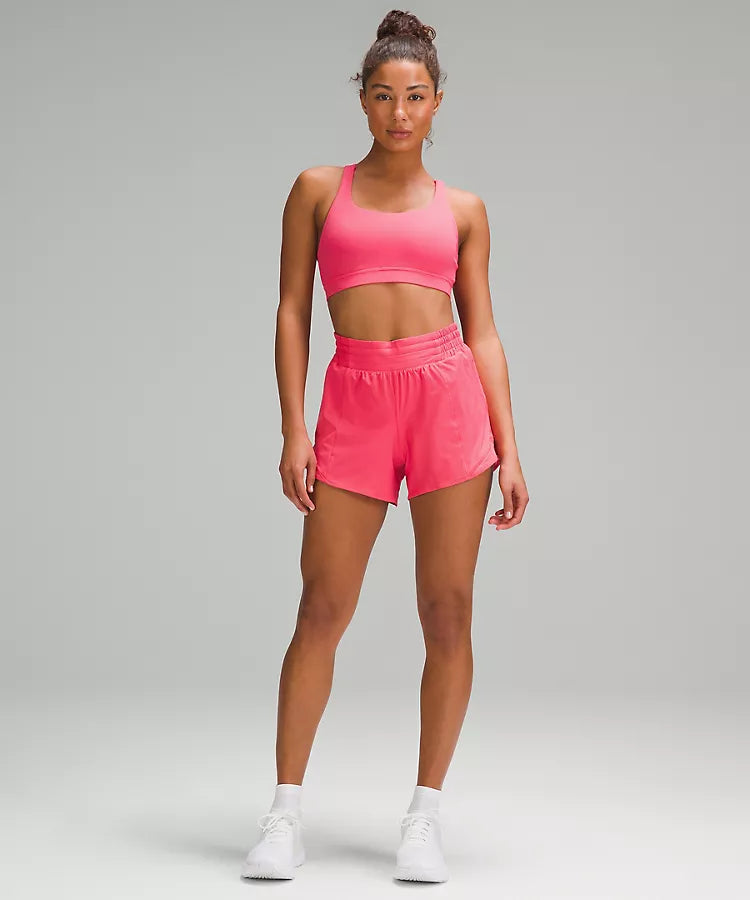 lululemon -  Hotty Hot High-Rise Lined Short 4" - Glaze Pink