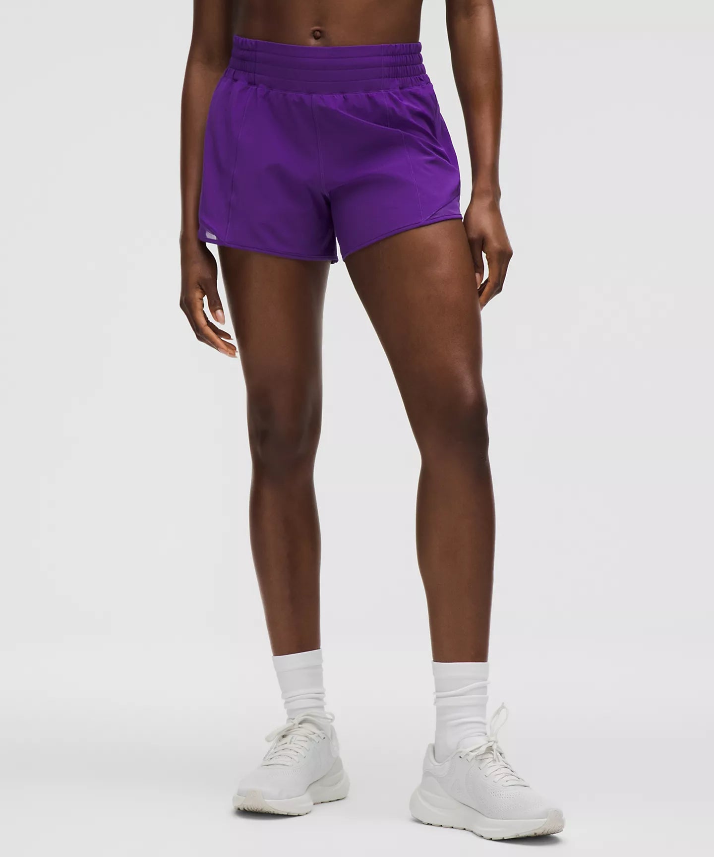 lululemon -  Hotty Hot High-Rise Lined Short 4" - College Purple