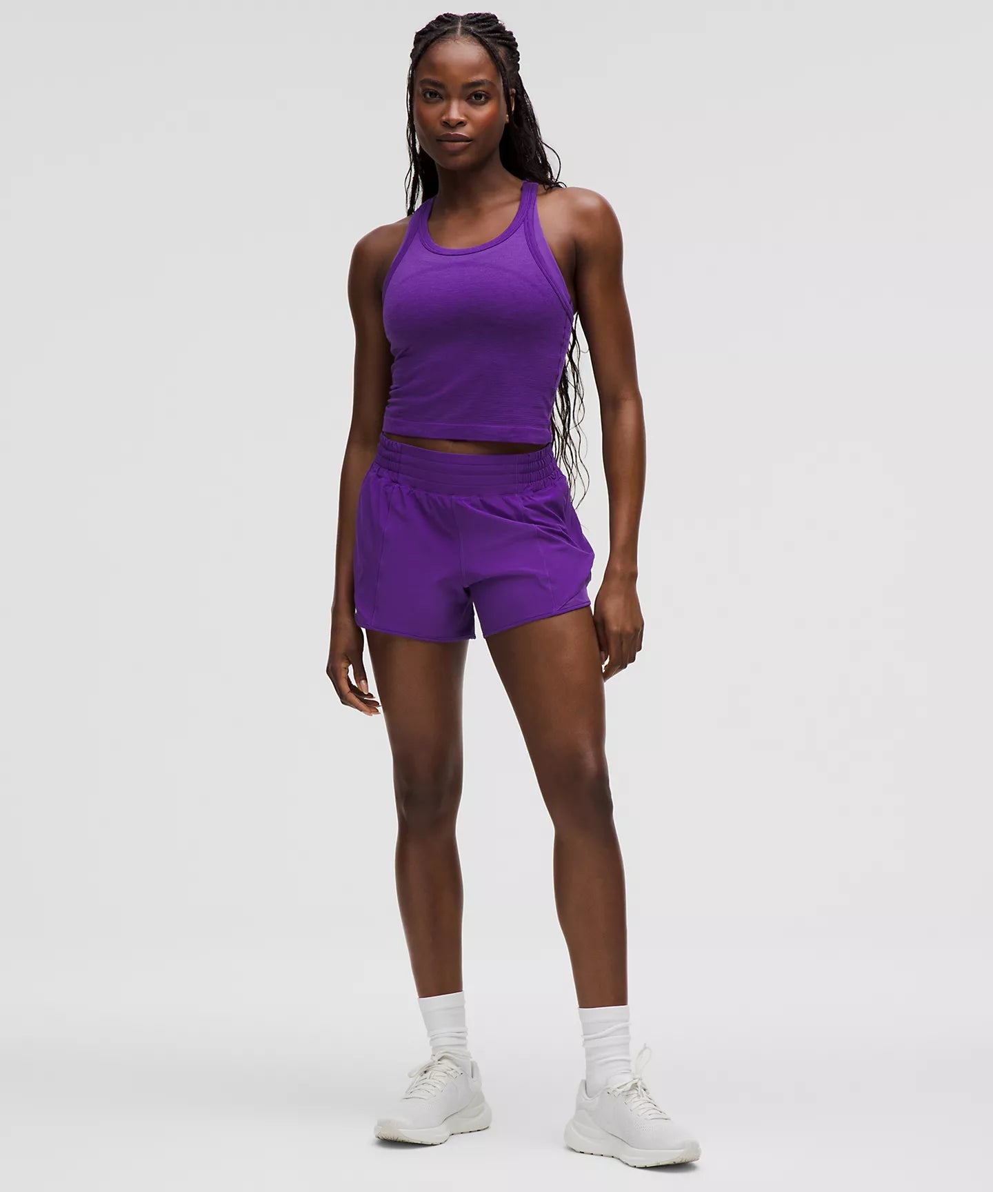 lululemon -  Hotty Hot High-Rise Lined Short 4" - College Purple