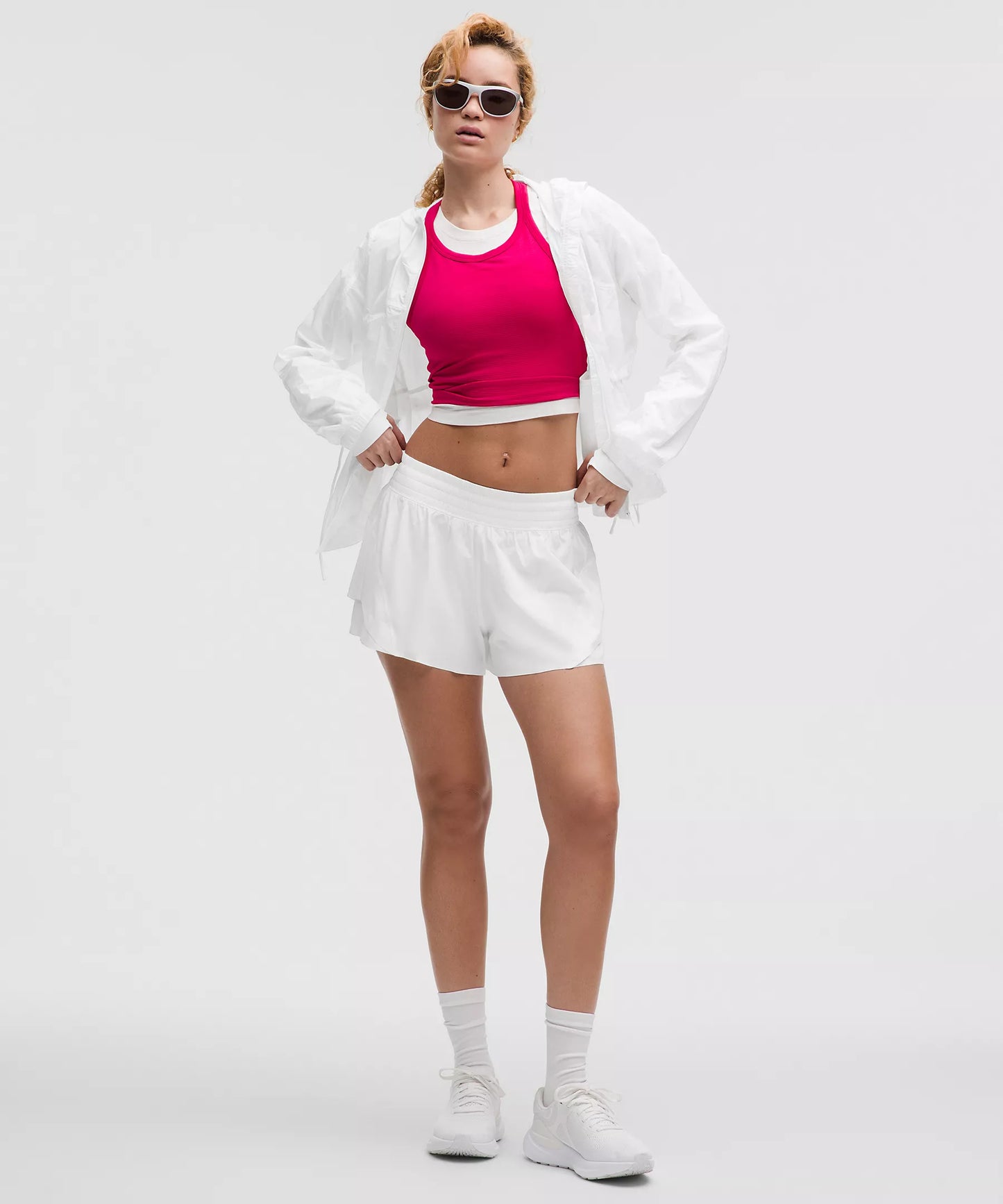 lululemon -  Shake It Out High-Rise Running Short 2.5" - White