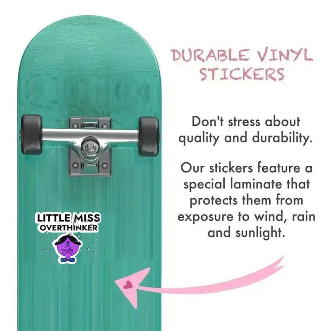 Little Miss Overthinker Vinyl Sticker
