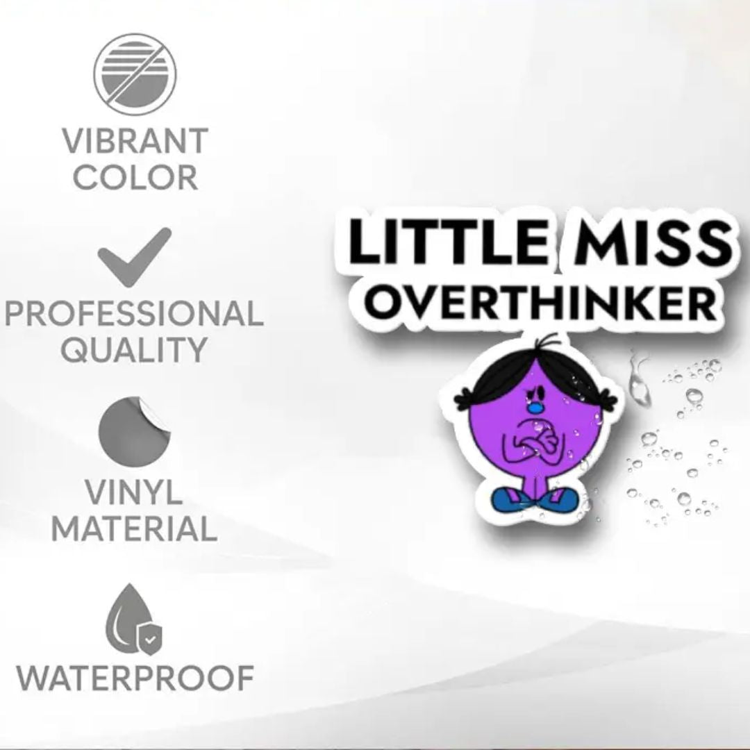 Little Miss Overthinker Vinyl Sticker