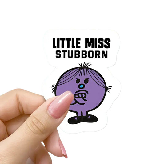 Little Miss Stubborn Vinyl Sticker