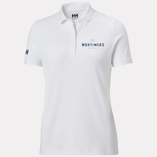 Mortimer's Marina -  Women's Crew Technical Polo Color - White