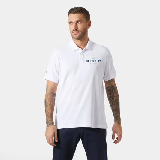 Mortimer's Marina -  Men's Crew Technical Polo Color - White