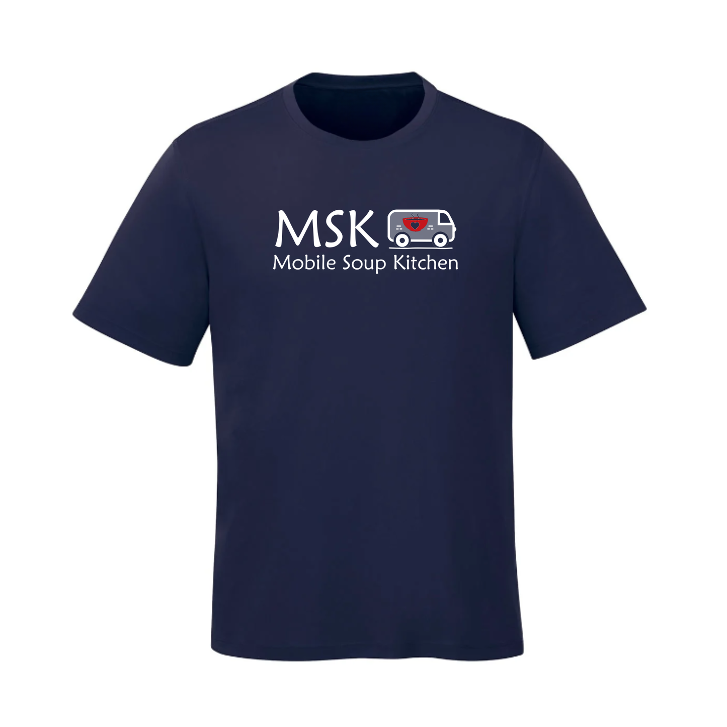 Mobile Soup Kitchen Volunteer Short Sleeve Shirt - Unisex / Navy