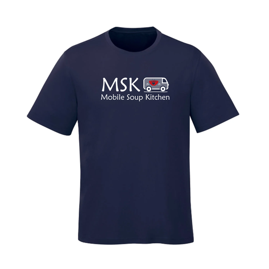 Mobile Soup Kitchen Volunteer Short Sleeve Shirt - Unisex / Navy