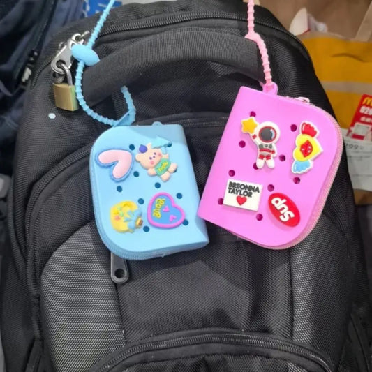 Mini Jibbitz Zippered Pouch - Assorted Colours