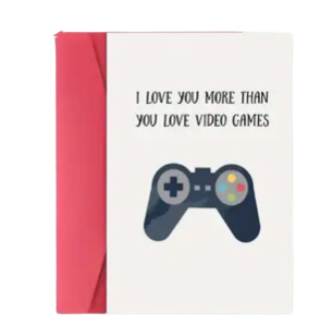 More Than Video Games Valentine's Day Card