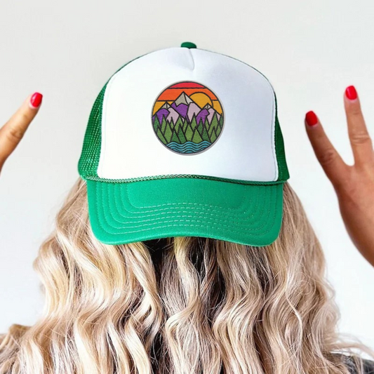 Mount Morning Glory Patch Snapback Hat (Assorted Colors)