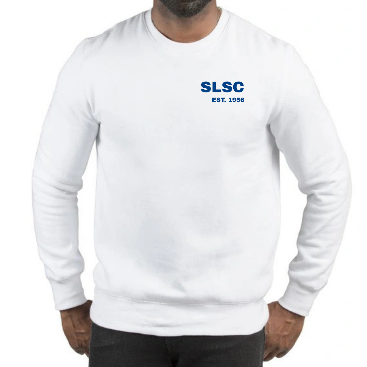 SLSC Nautical Flags Crewneck Sweatshirt - White