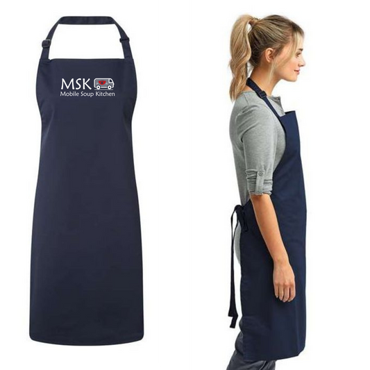 Mobile Soup Kitchen Embroidered Logo Navy Apron