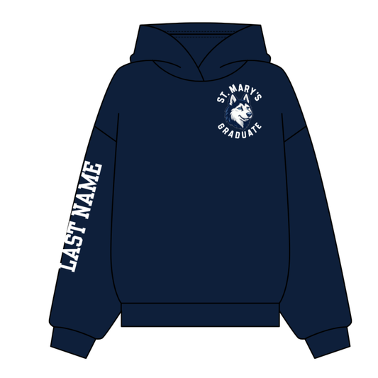 St. Mary's 2026 Grad Hooded Sweatshirt - Navy
