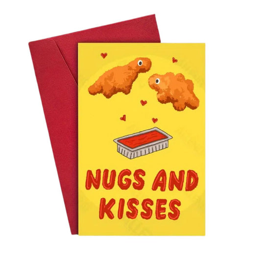 Nugs and Kisses Valentine's Day Greeting Card