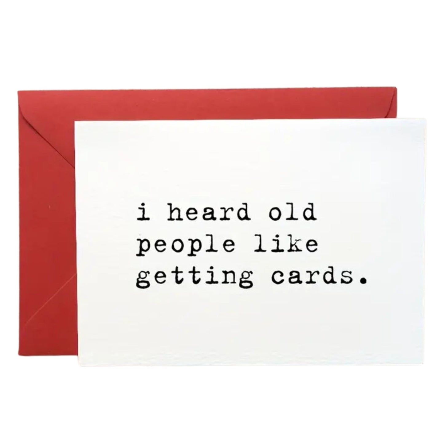 Old People Greeting Card