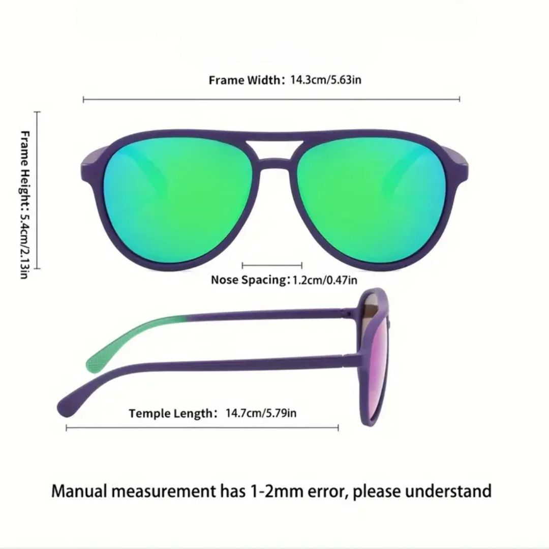 Old School Aviator Sunglasses - Seafoam