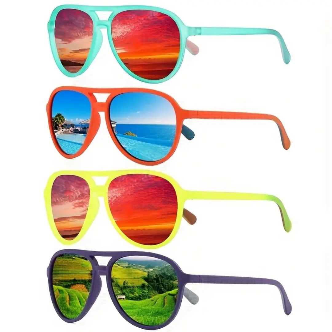 Old School Aviator Sunglasses - Seafoam
