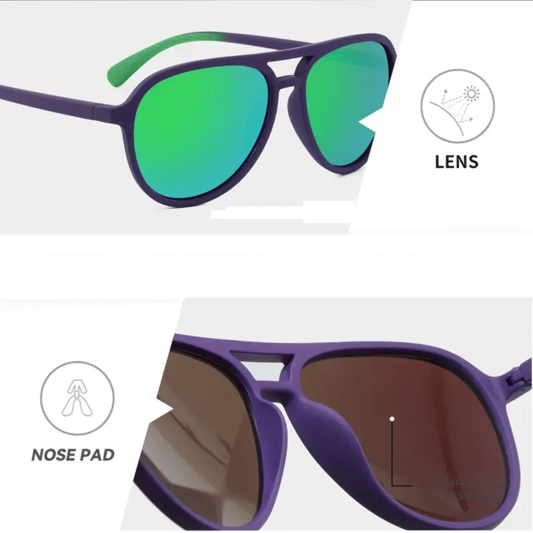 Old School Aviator Sunglasses - Seafoam