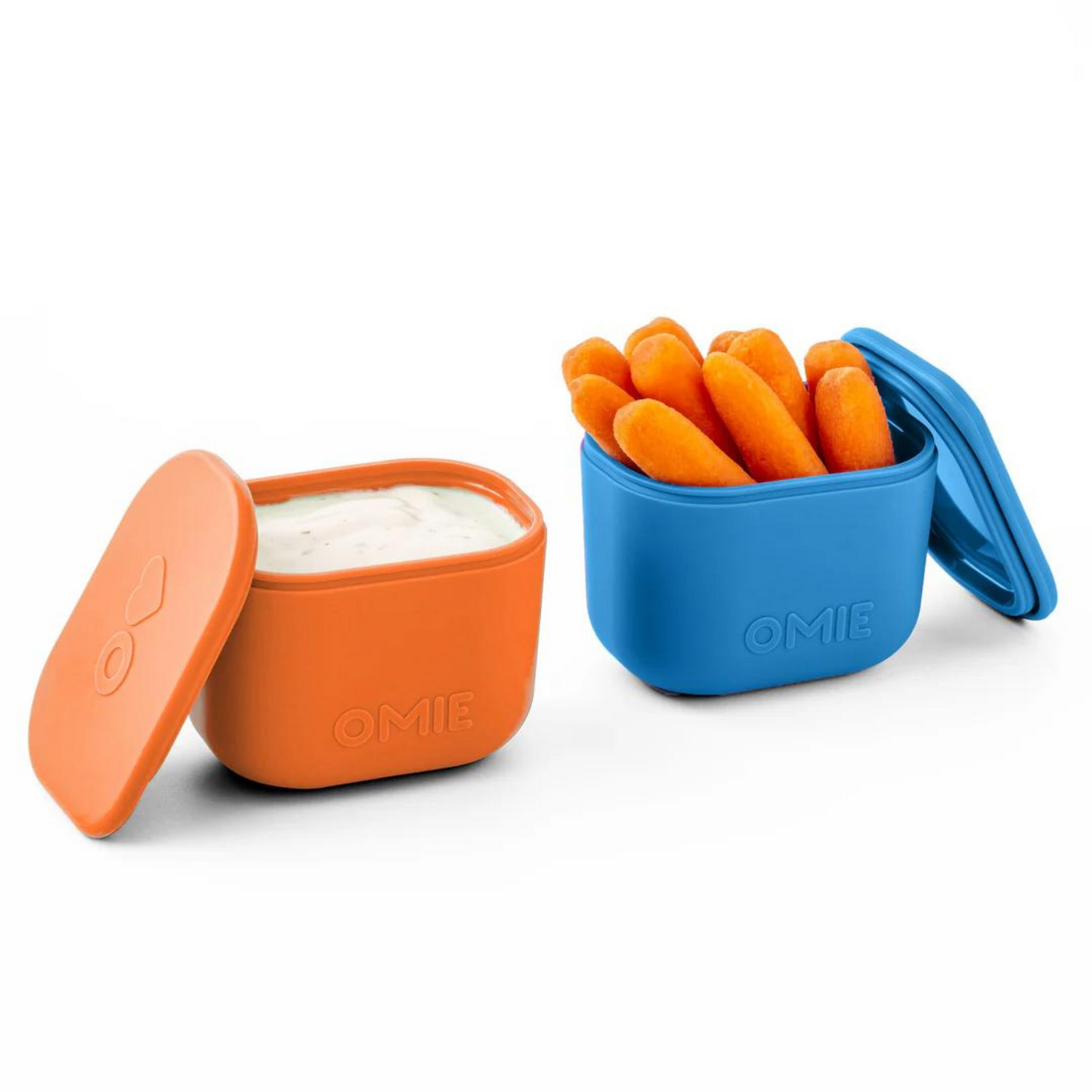 OmieBox UP Dip Containers - Blue/Orange