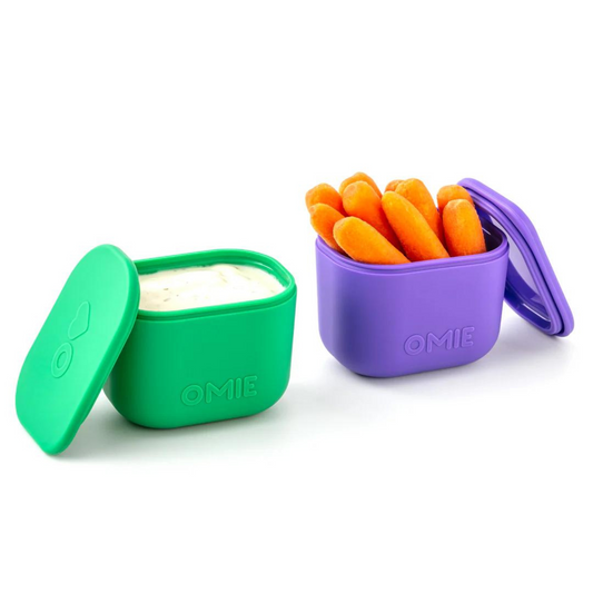 OmieBox UP Dip Containers - Purple/Green