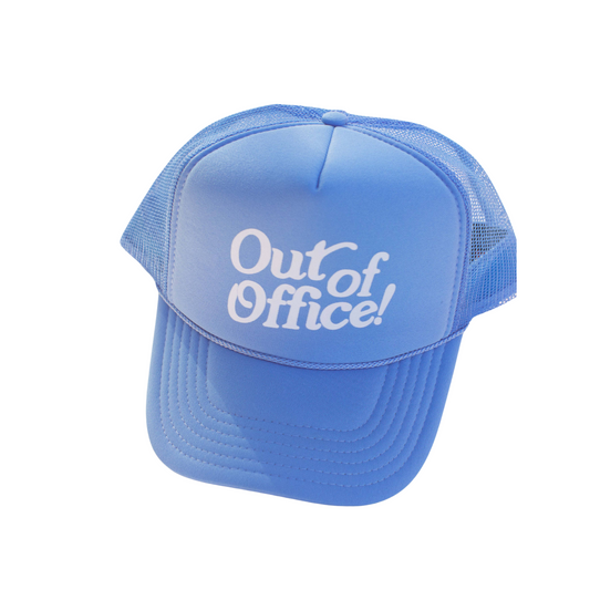 Out of Office Adult Trucker Hat - Periwinkle