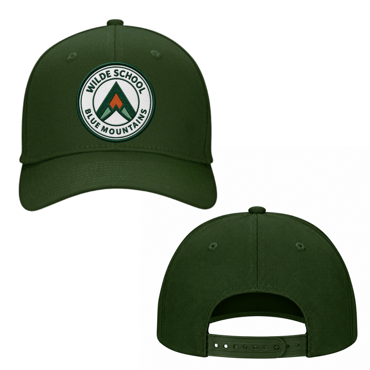 WILDE SCHOOL Blue Mountains — Forest Green Cotton Twill Cap