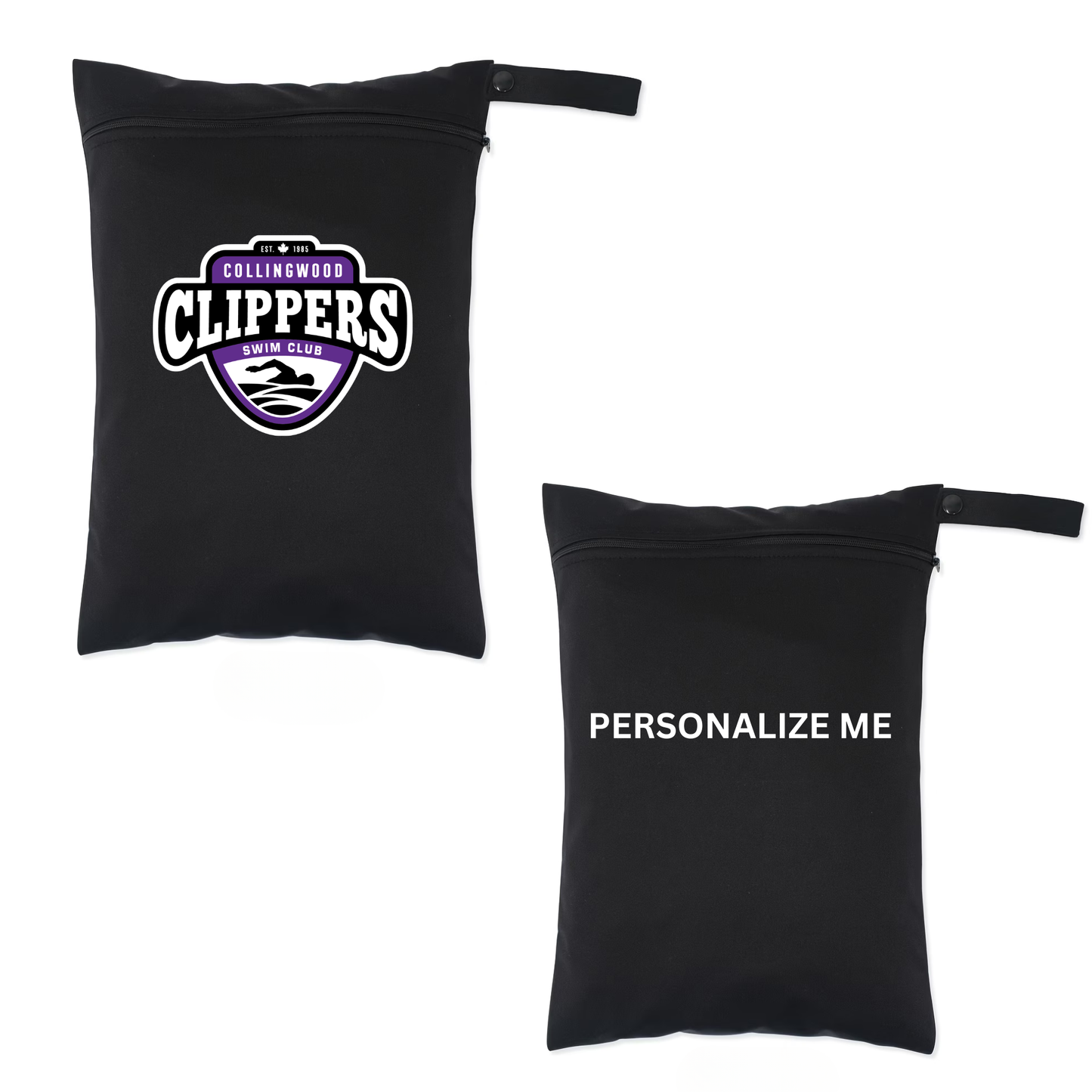 Collingwood Clippers Personalized Wet-Dry Zippered Travel Bag