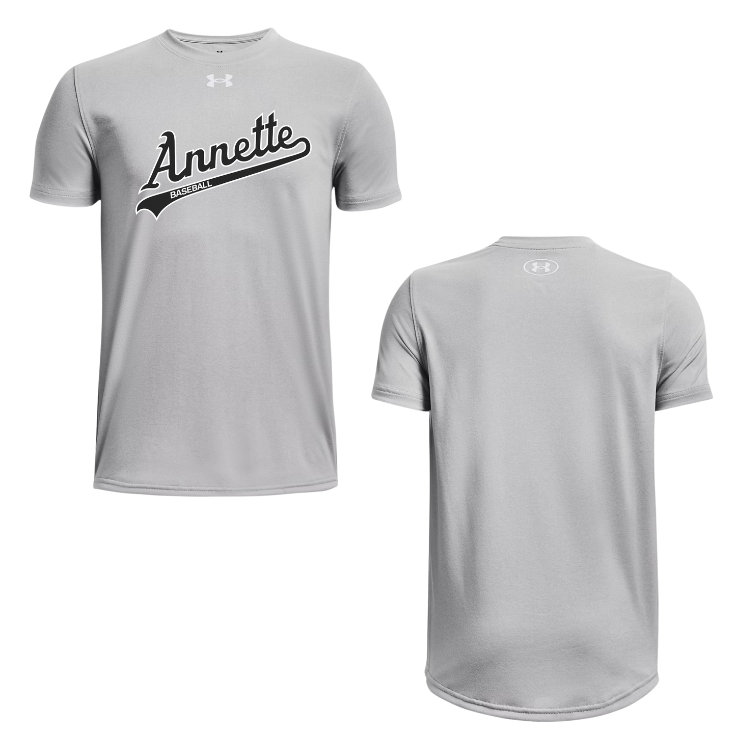 Annette Baseball x Under Armour Black Script Logo - Grey